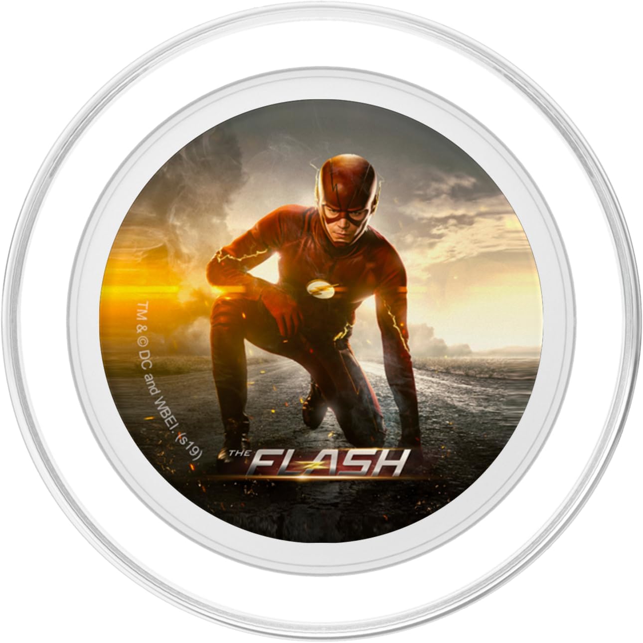 The Flash TV Series Flash Kneeling PopSockets PopGrip for MagSafe