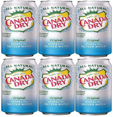 Canada Dry Sparkling Seltzer Water, Pack of 6