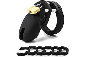 Black Silicone Cock Cage Chastity Cage Chastity Device for Male Penis Exercise