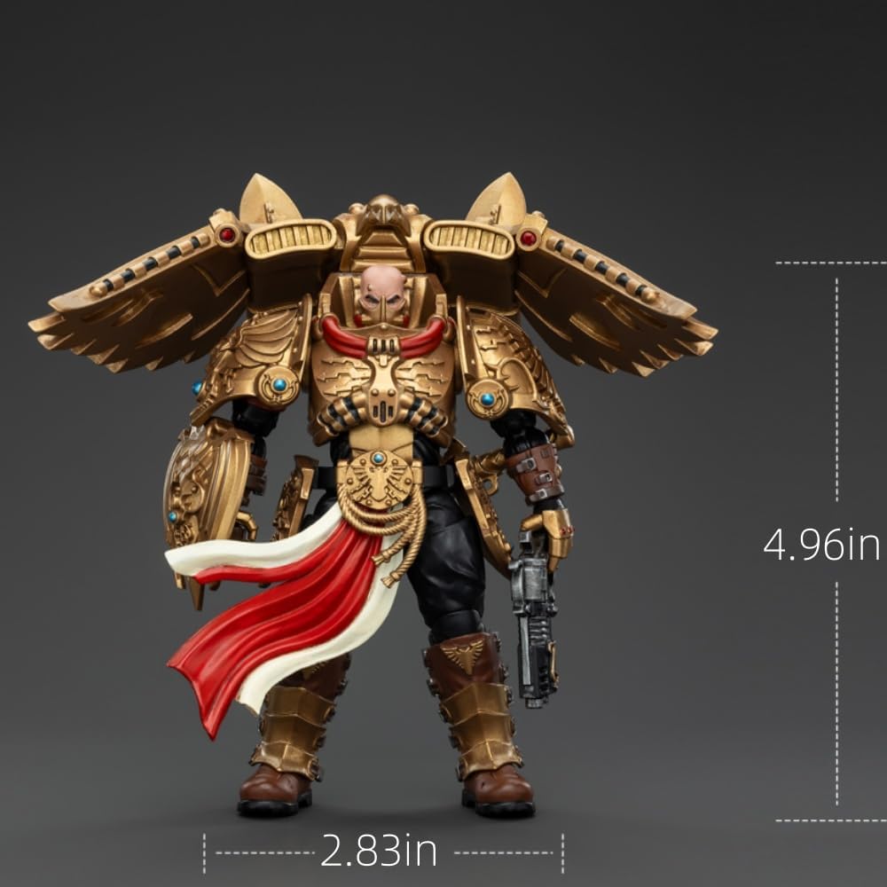 JOYTOY Warhammer The Horus Heresy Legio Custodes Custodian Venatari Squad Venatari with Kenetic Destroyer 2, 1:18 Scale 5.4in Action Figure Mecha Joy Toy Collection Model