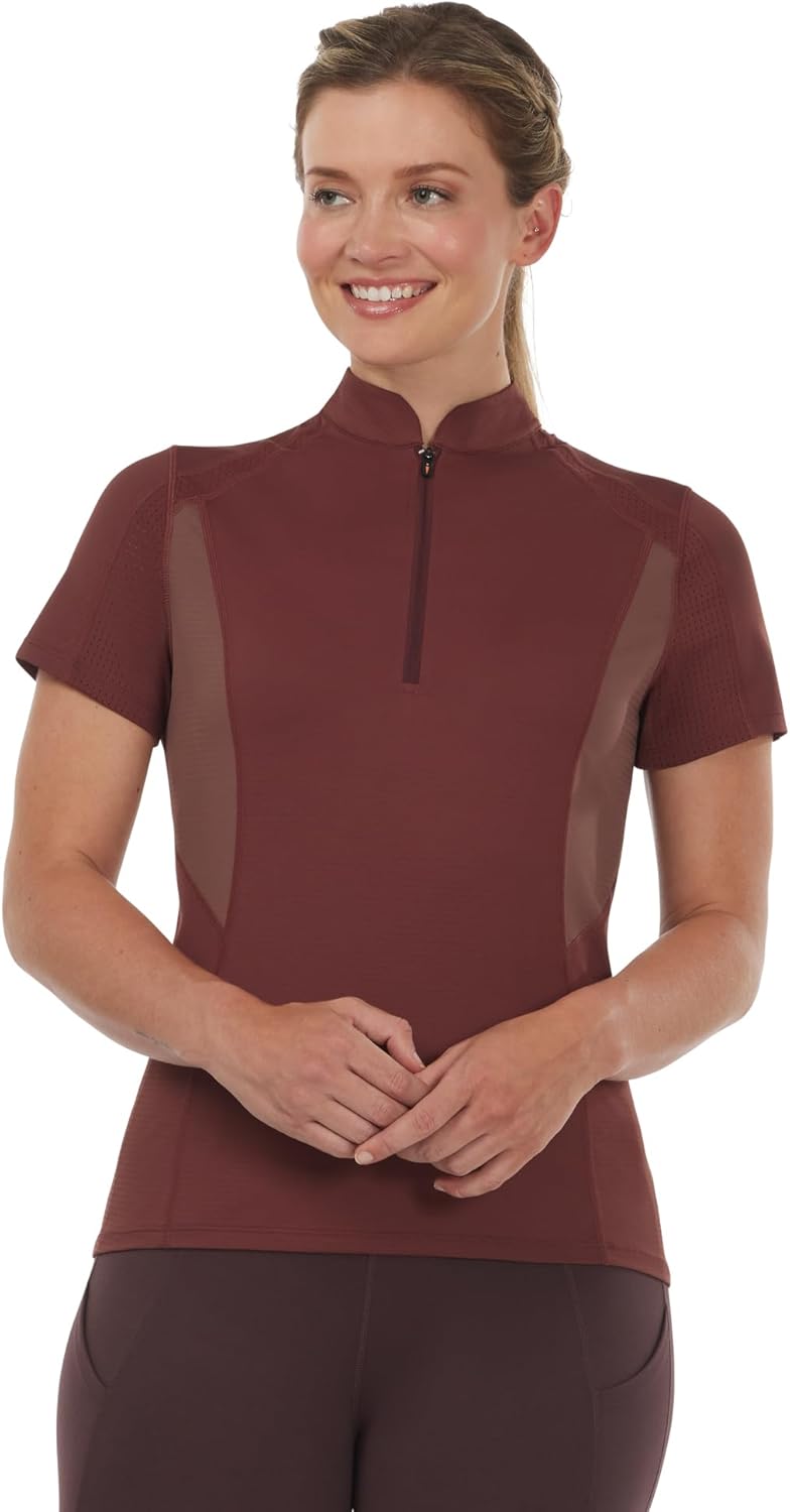 Kerrits Women's Freedom Tech Short Sleeve Equestrian Top – Stretchy, Lightweight, Wicking Fabric, Great for Summer