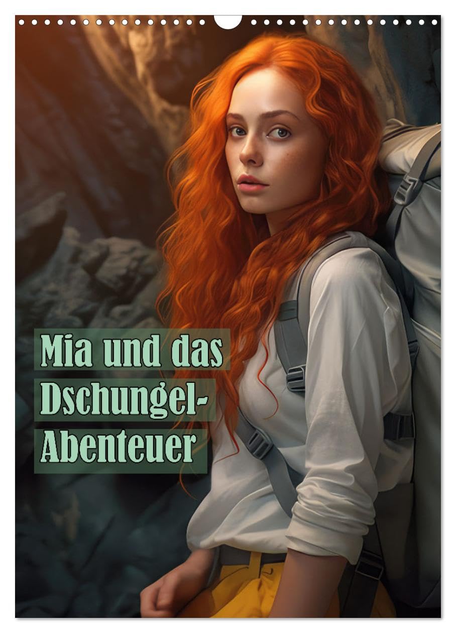 Mia and the jungle adventure UK-Version (Wall Calendar 2026 DIN A3 Portrait), CALVENDO 12 Month Wall Calendar — image 1