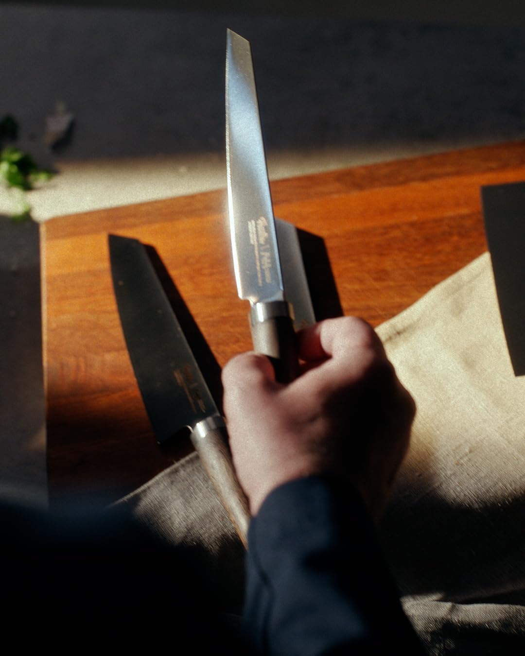 Fissler PrimeCut Fleischmesser 18 cm – Slicer Made in Solingen aus Spezialstahl mit Räuchereiche Griff – extra scharf, handgeschliffen, langlebig