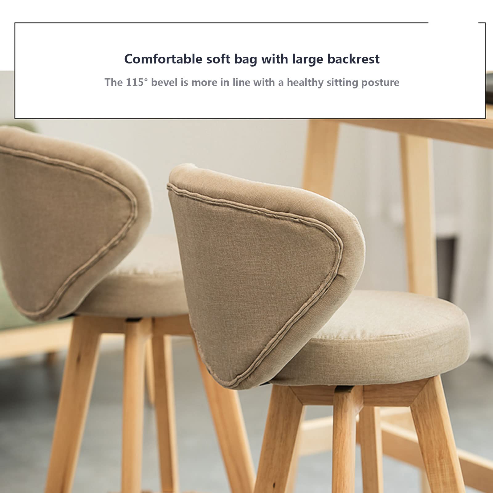 Buy Wood Kitchen Bar Stools,Breakfast Counter Chairs,Adjustable