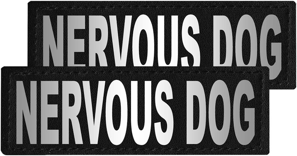 Dogline Nervous Dog Vest Patches Removable Nervous Dog