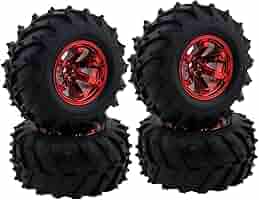 Amazon | WONFAST 4個 1/10 RC モンスタートラックホイールと