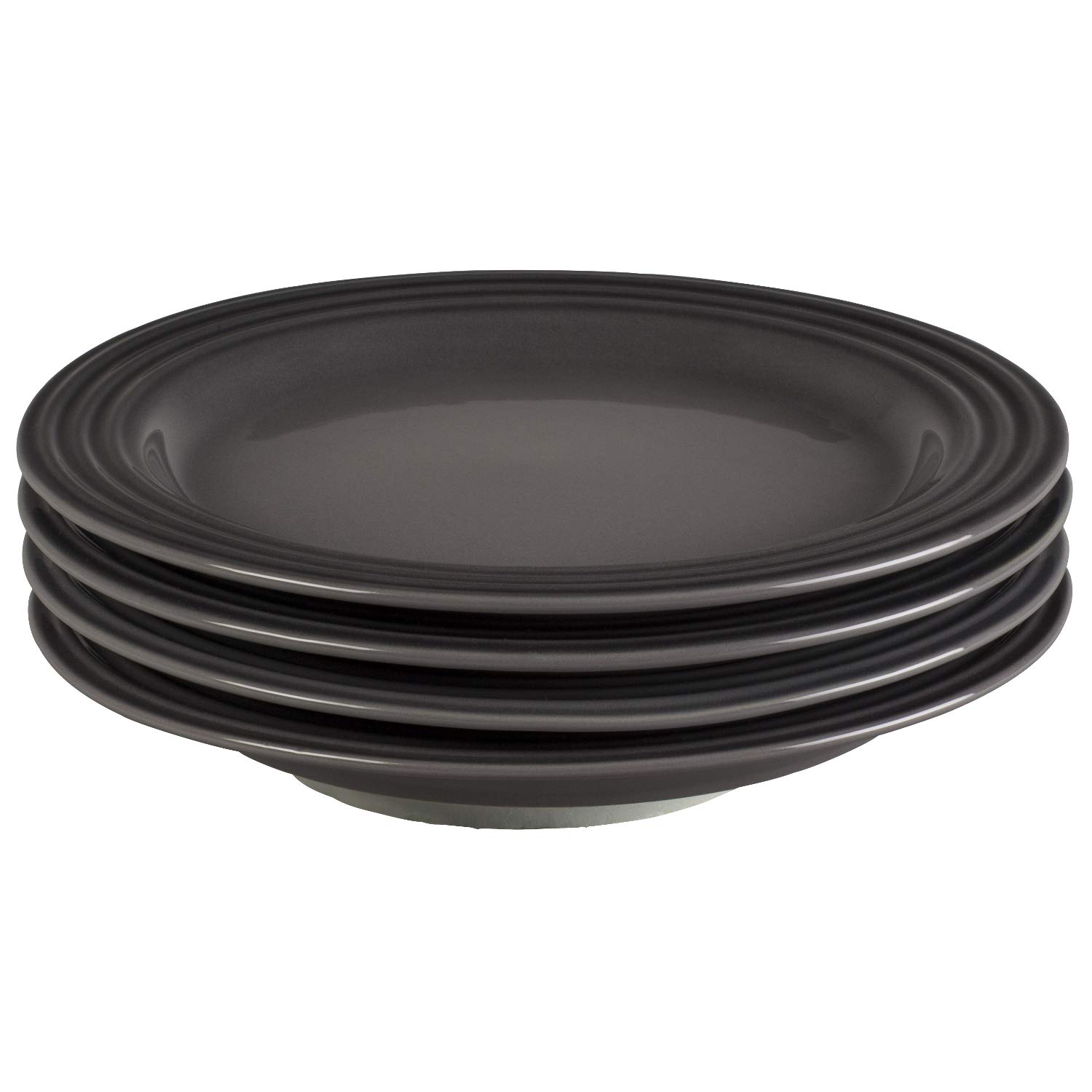 Le Creuset PG9300S4-227F Salad Plates (Set of 4), 8.5", Oyster