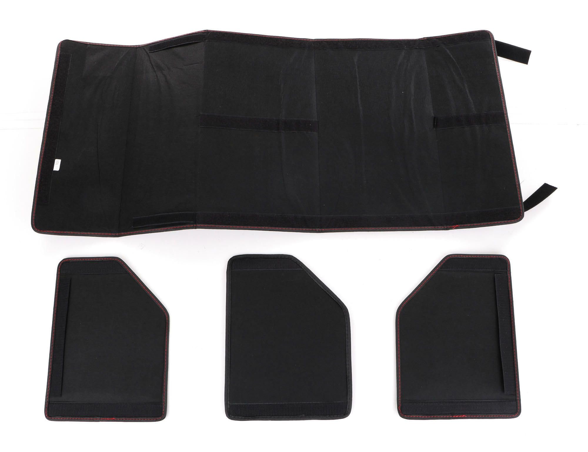 CAR COMPACT LEATHER L | Składany organizer do bagażnika z pokrywą | 2 przegrody | kompatybilny z większością samochodów osobowych