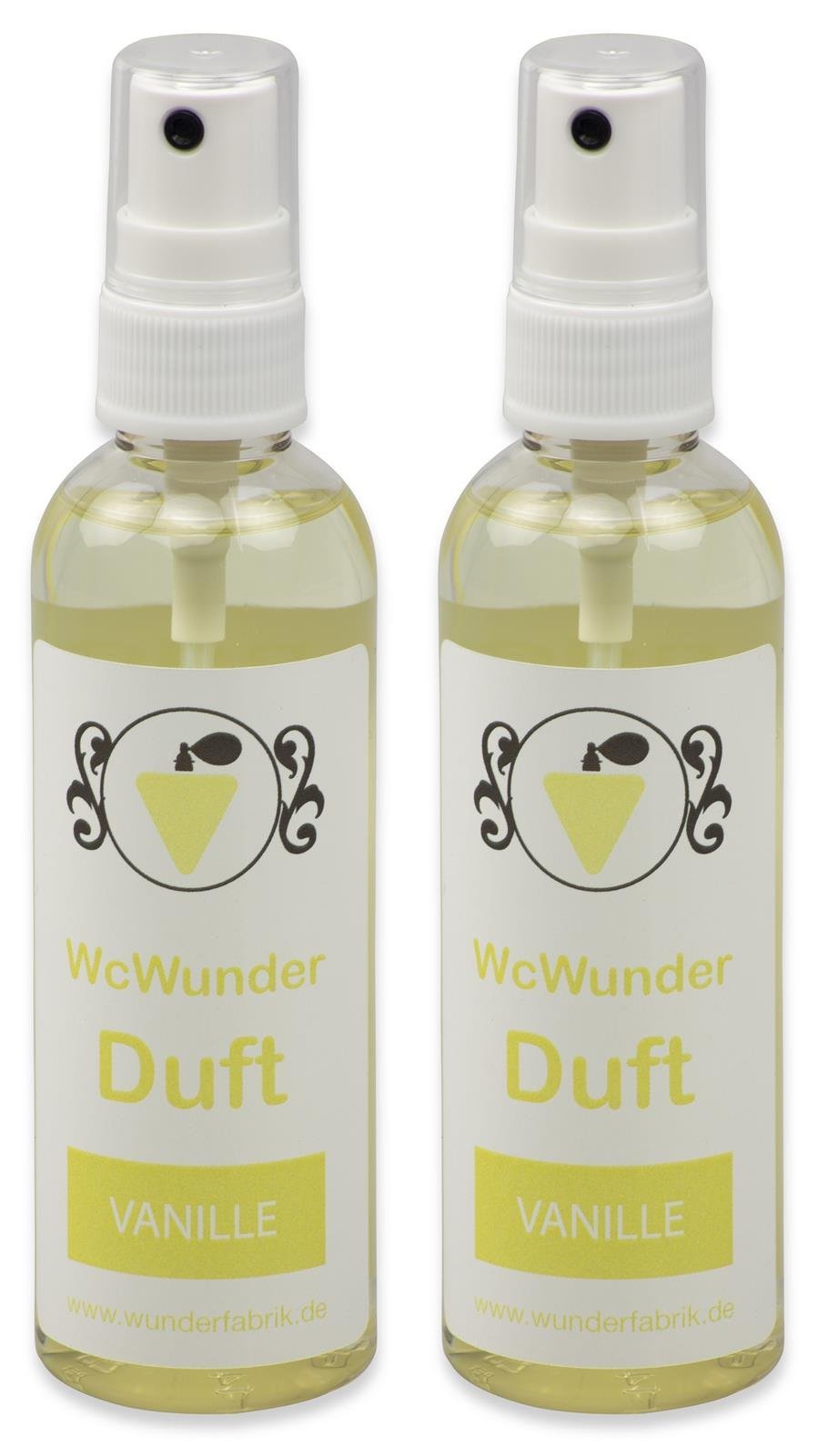 Toilettenduft, Toilettenparfüm, Geruchsblocker 2x100ml PET-Flasche Vanille
