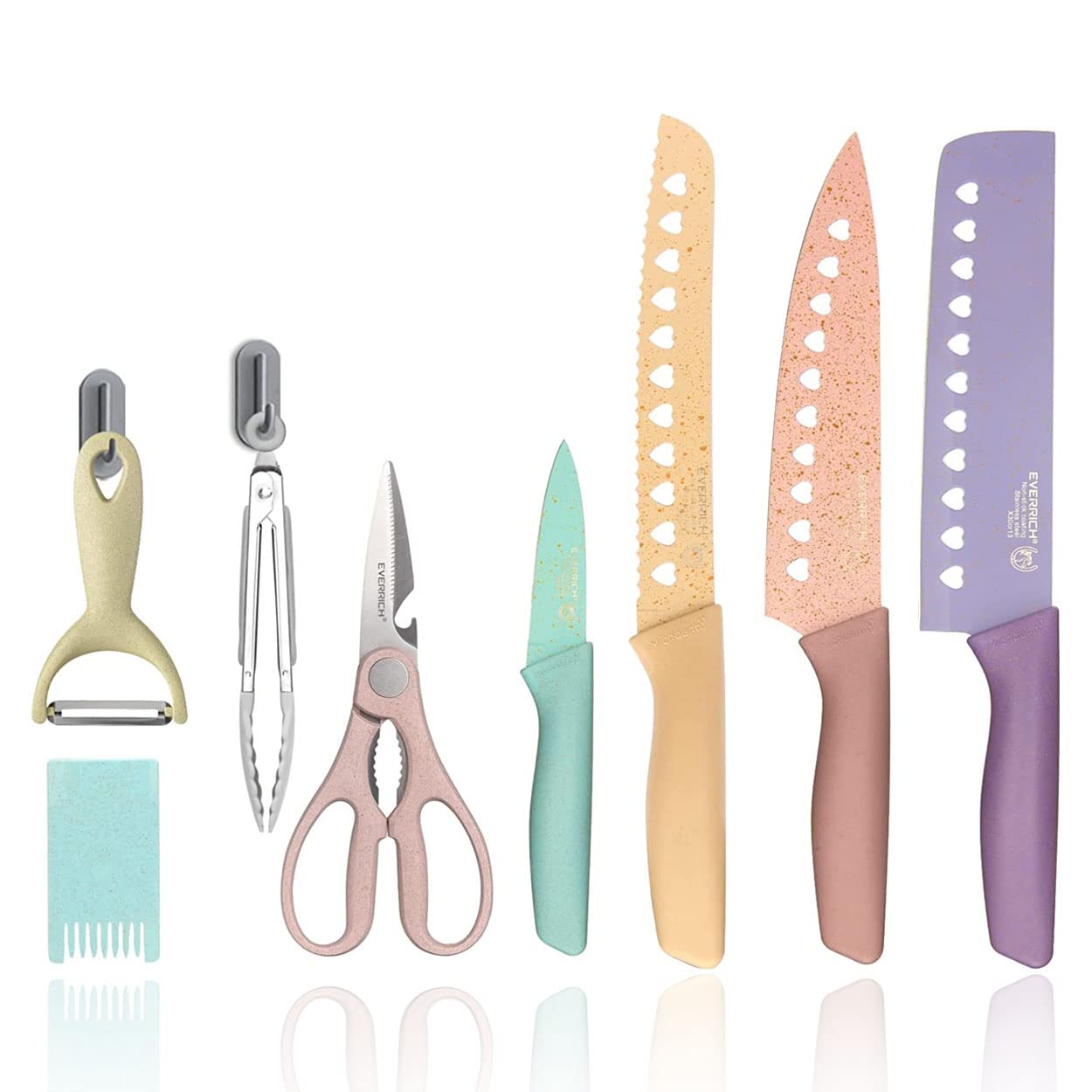 Amazon | Utaki 包丁セット 牛刀 菜切り パン切り ペティナイフ ハサミ