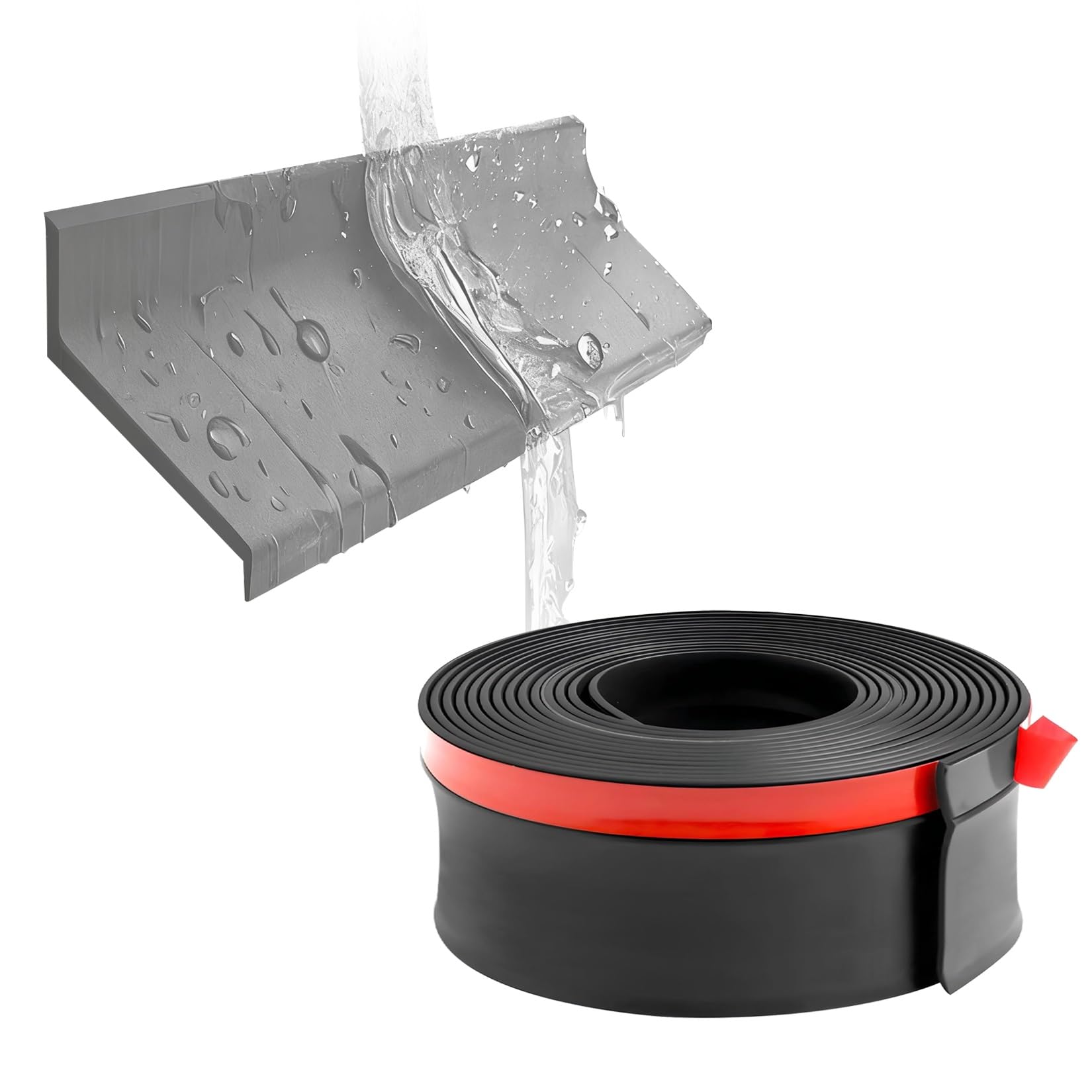 Barre d'étanchéité flexible pour étanchéifier un appui de fenêtre en caoutchouc durable