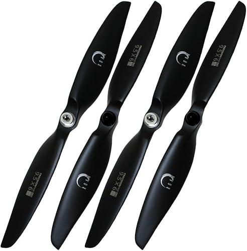XOAR 9450 - Hélices de madera autoendurecidas 2CW2CCW con adaptadores de aluminio para DJI Phantom 4, Phantom 3 Standard, Advanced, Professional,