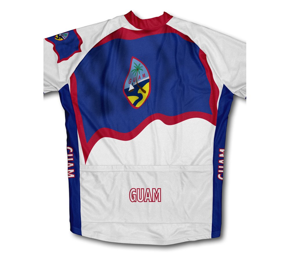 ScudoPro Guam Flag Winter Thermal Cycling Jersey for Men - Size 4XL