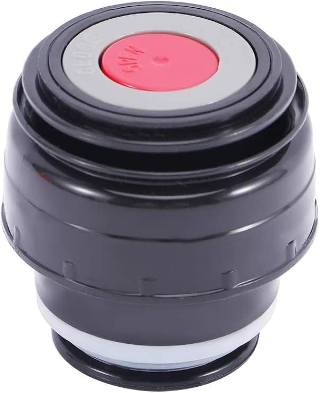 Vacuum Flask Lid Thermos Cover 4.5/5.2cm Outdoor Travel Cup Vacuum Flask Lid Portable Universal Travel Mug Accessories(4.5cm Black red)