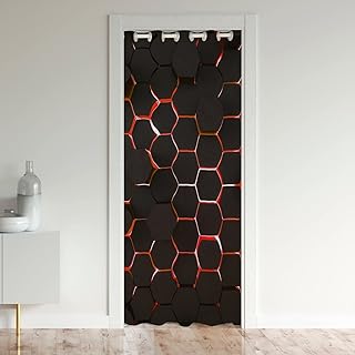 jejeloiu Honeycomb Door Curtain for Doorway Privacy 34
