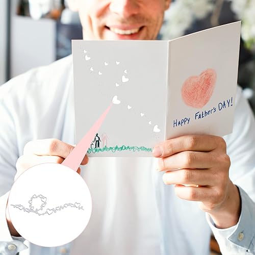 Miniatura 7 de Troqueles para hacer tarjetas, 2 troqueles de corte de acero al carbono, corazón de encaje y burbujas, troqueles de metal para borde de corazón,