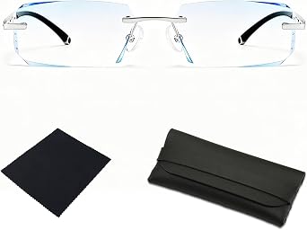 2026 New Vision Pro Eye Glasses, Clarity Multifunctional Smart Blue Glasses, Automatic Adjustment Eye Reading Glass for Men/Women with Case and Glasses Cloth
