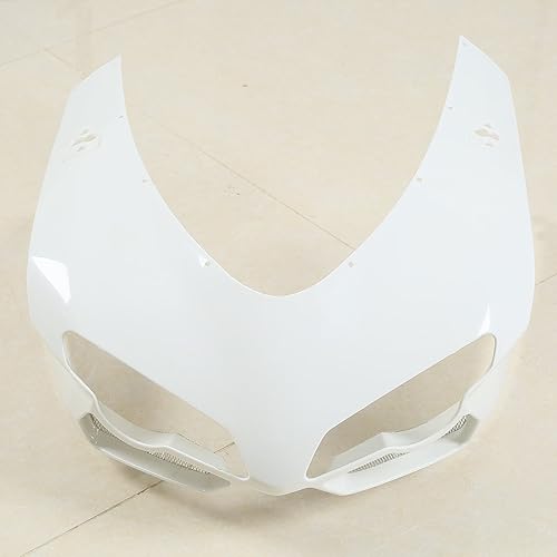 Miniatura 8 de XMT-MOTO Kit de carenado de plástico ABS para Ducati 848 1098 1198 2007 2008 2009 2010 2011 2012 (blanco sin pintar 1 juego) + parabrisas