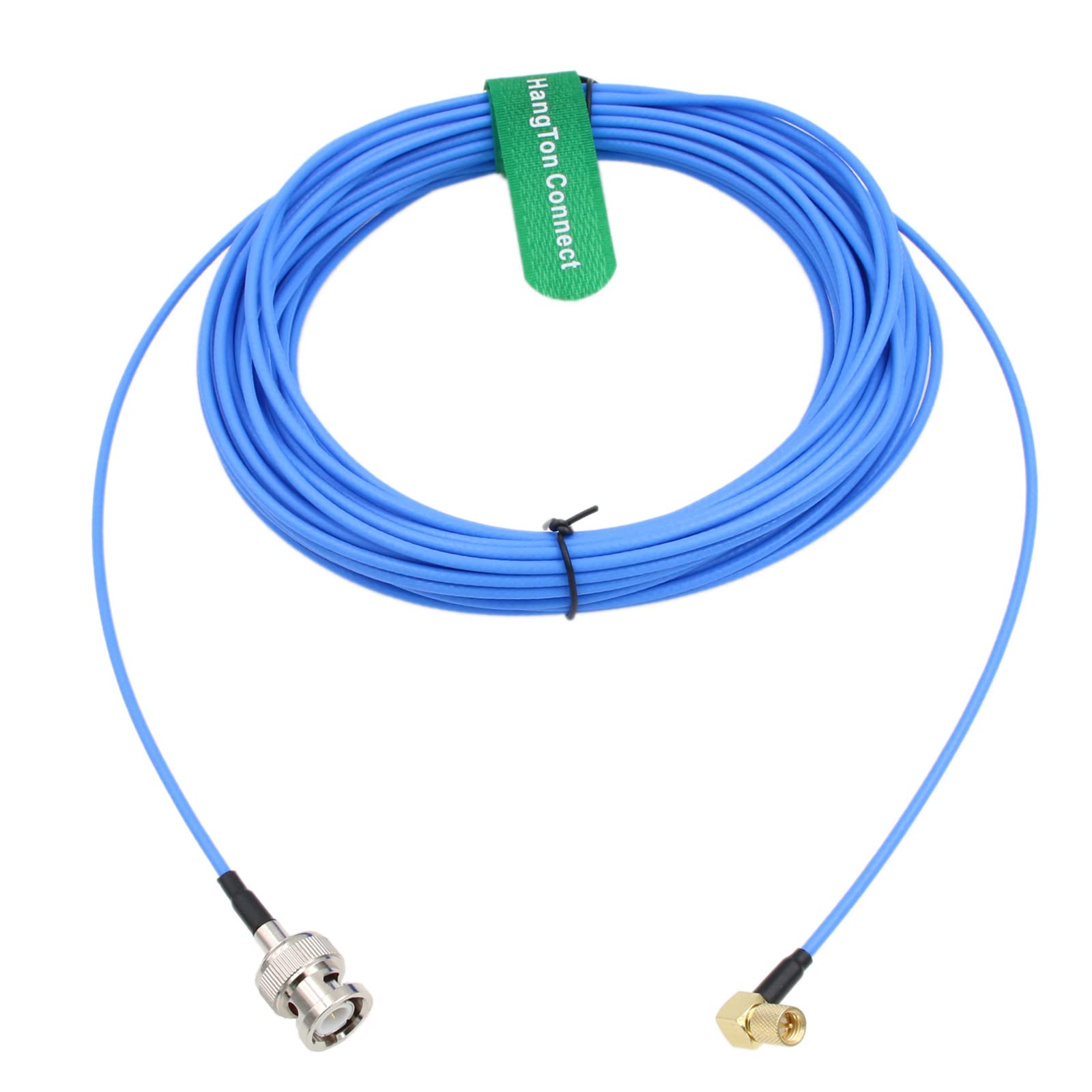 HangTon Sensor de aceleración Cable de medición de vibración BNC a Microdot 10-32 UNF para acelerómetro transductor señal acústica 30 m