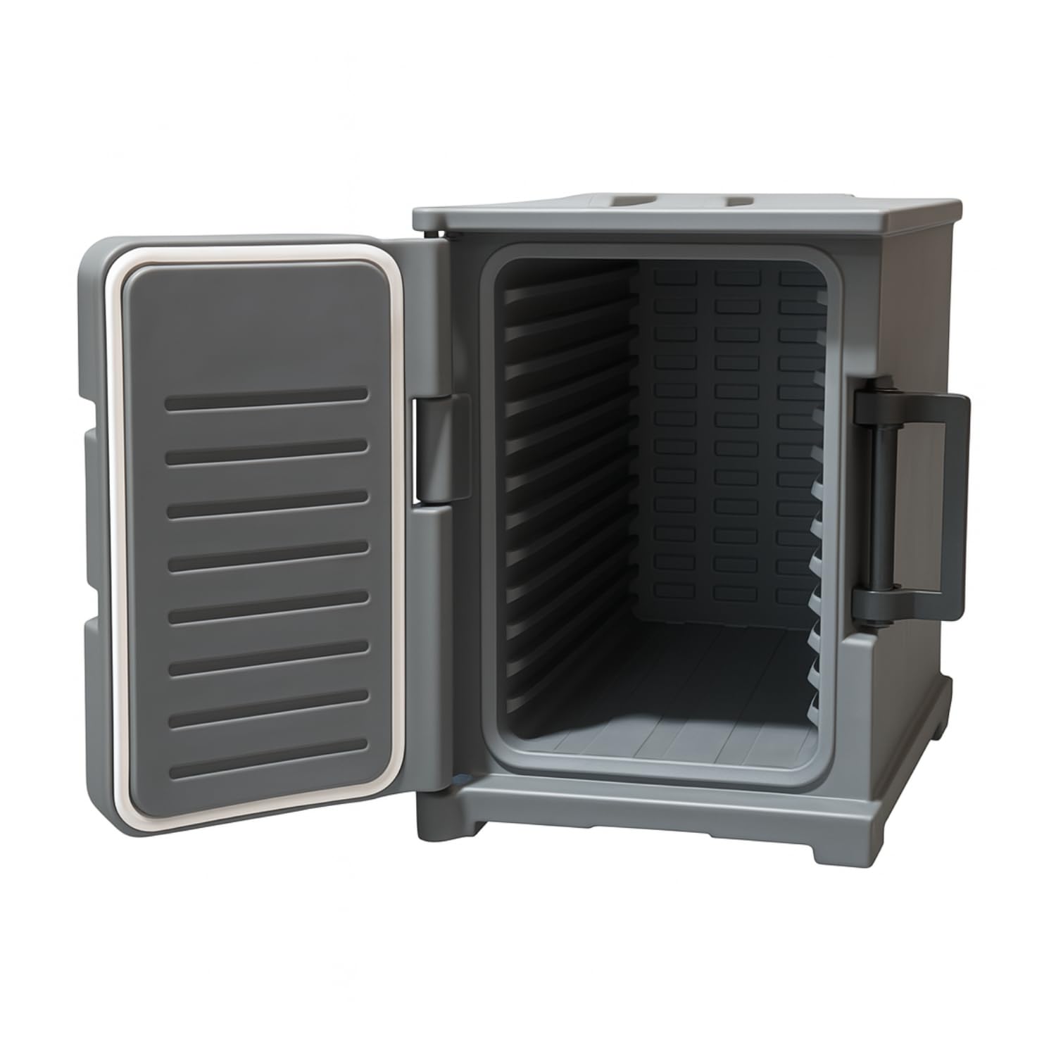 Générique Caja isotérmica GN 1/1 de 90 l - Transporte de alimentos calientes y fríos - Mantenimiento de la temperatura entre 8 y 10 horas - Gris