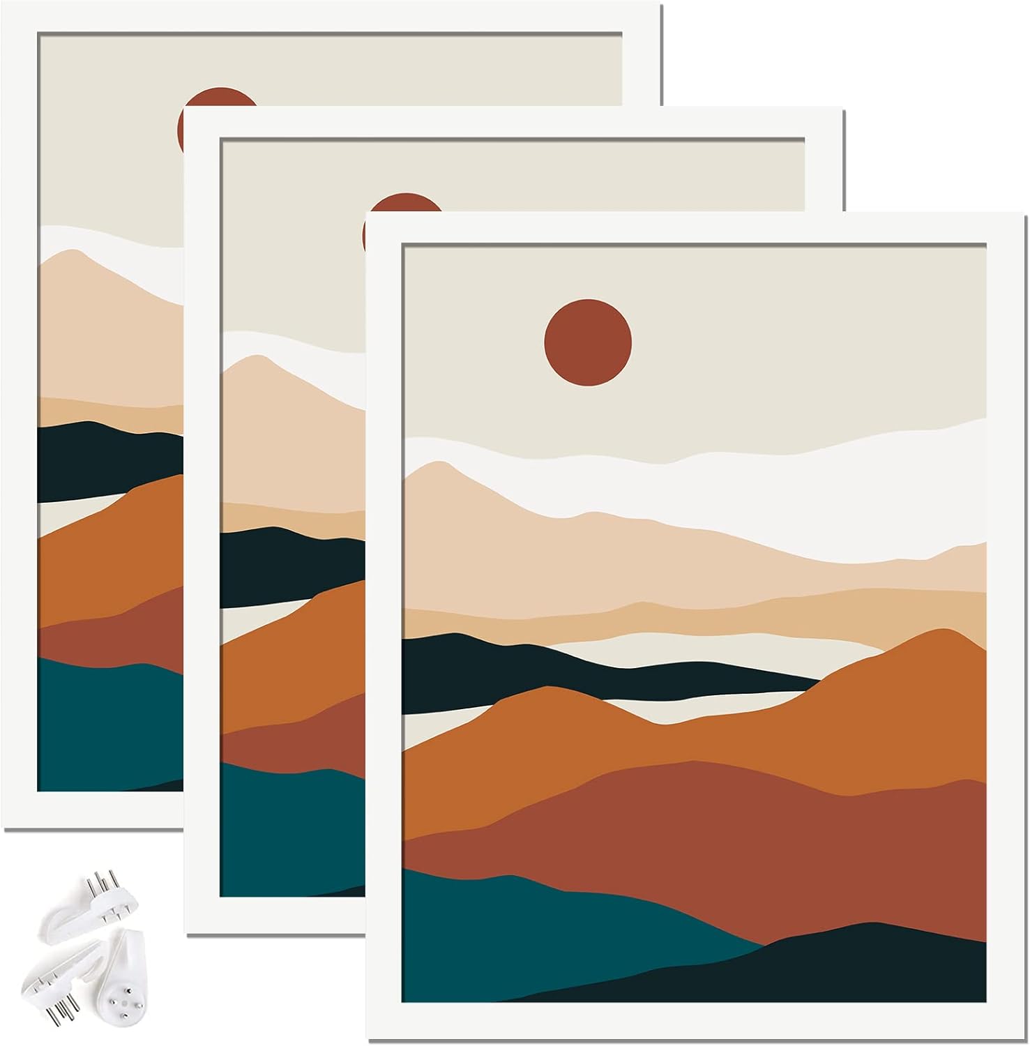 ijuerybai White 8x10 Picture Frame Set of 3, High