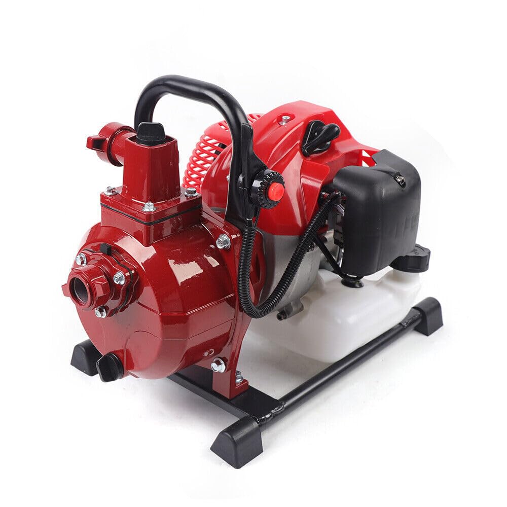 Wiltec Benzin Wasserpumpe 1,4 KW Gartenpumpe Mit 15 M³/h Durchfluss