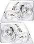 For Ford Explorer Headlights Lamps Set 2002 2003 2004 2005 Halogen Driver and Passenger Side