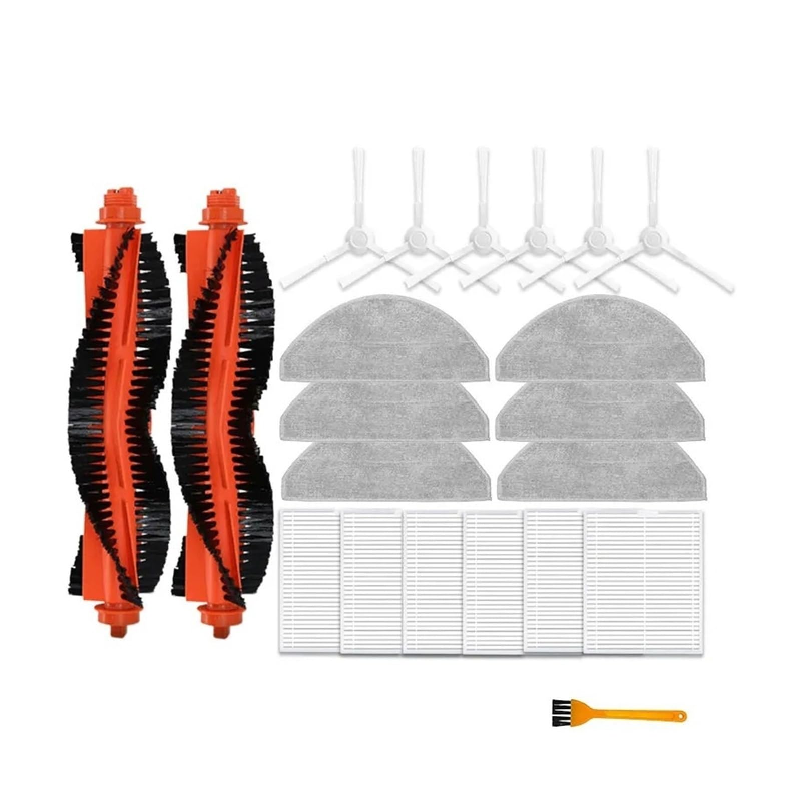 Rfrlepeji White Main Roller Brush Cover Kit For M7 Pro M7 Max M8 Pro Eve Plus S9 Robot Vacuum Cleaner Accessories