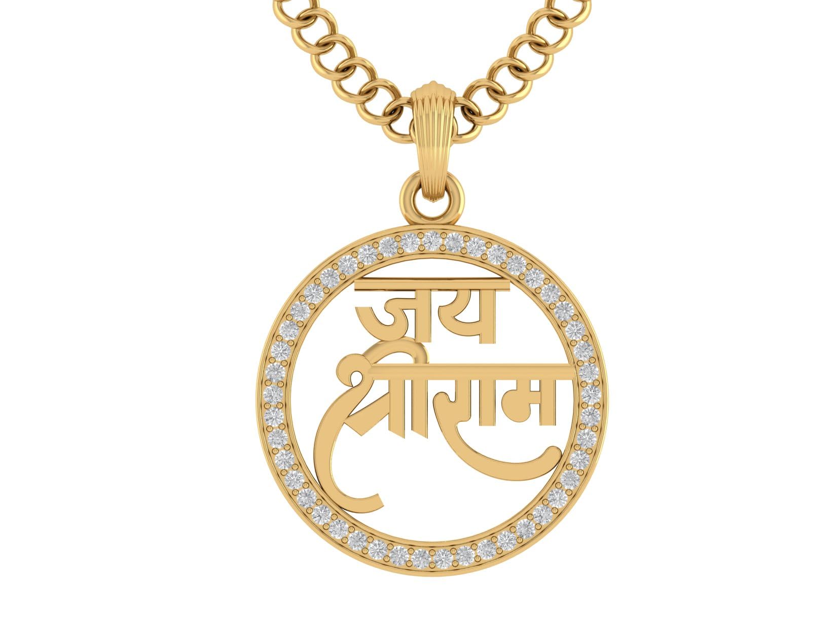 Shree Ram God Religious Gold Plated Pendant Jewelry For Women-image-23