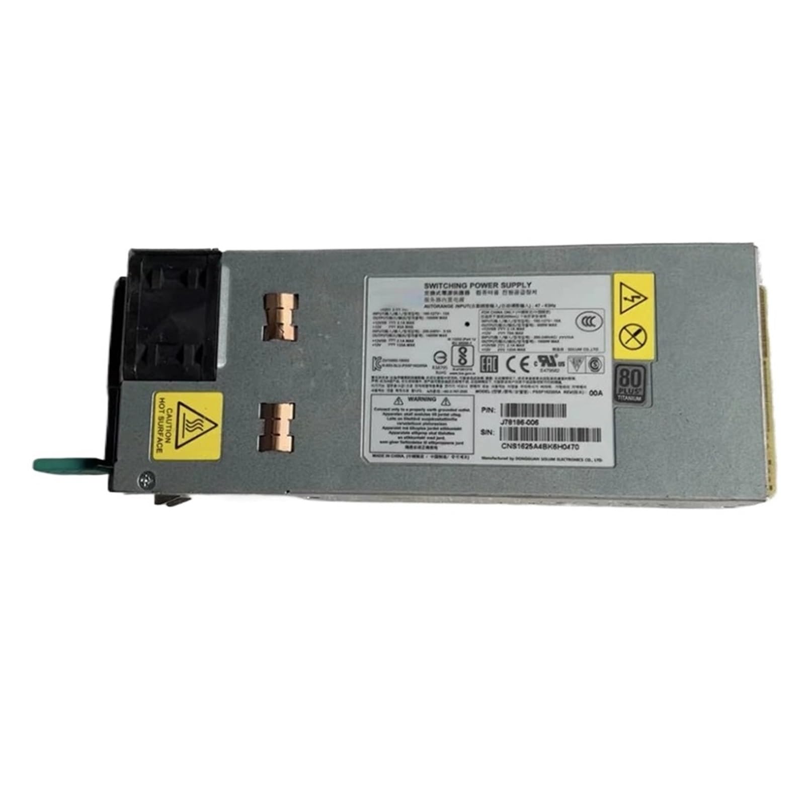 KKHCMZPI J78186-006 1600W Power Supply PSSF162202A AXX1600TCRPS