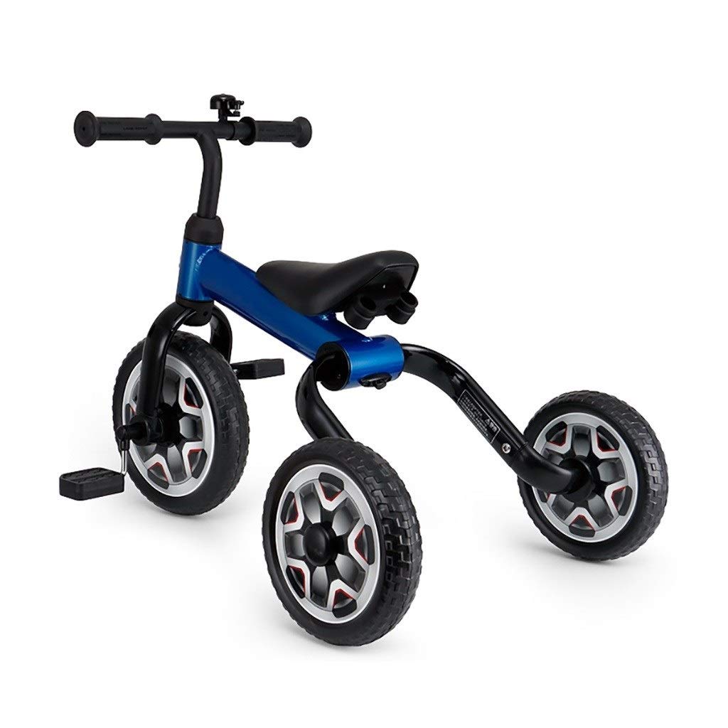WALJX Children Trike Kids Tricycle Tricycle Multi-Function Children's Tricycle 2 Types of Riding Mode 2-6 Years Old Baby Outdoor Tricycle 3 Colors 72x37x51cm (Color : Blue)