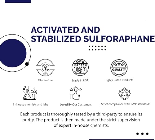 Miniatura 7 de Sulforafano activado y estabilizado, 490 mg, líquido de 4 onzas, 240 porciones, fabricado en Estados Unidos, absorción rápida, ingredientes potentes