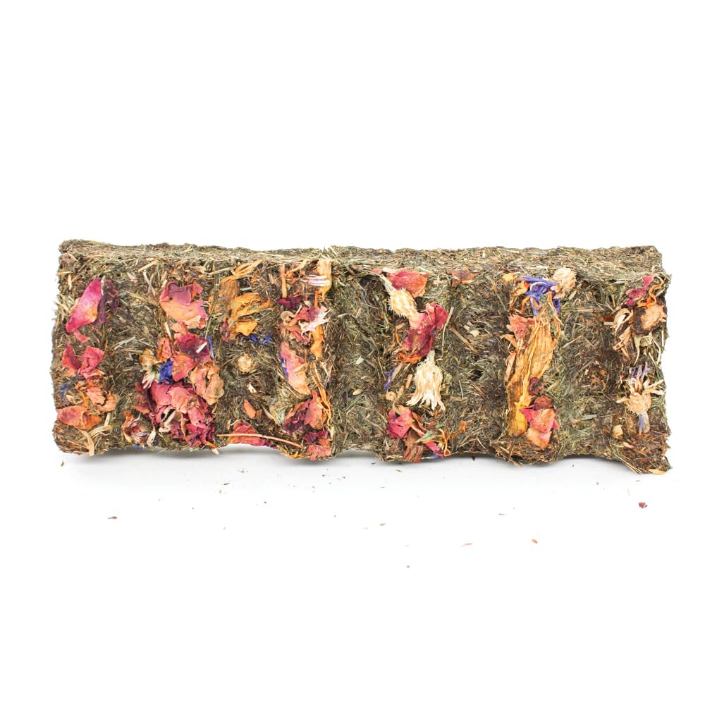 Komodo Tortoise Flower Snack Bar 100% Natural Safe High Fibre Nibbling Chews Complementary Treat for Small Animals