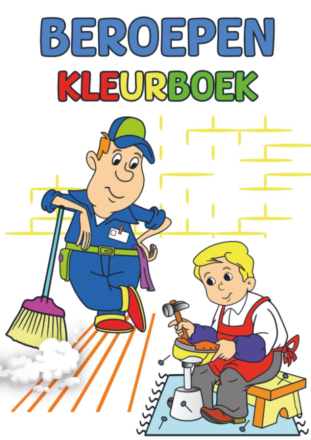 Beroepen Kleurboek: Leuke patronen met scènes over beroepen en carrières, gemakkelijk in te kleuren voor peuters en kleuters van 3 tot 6 jaar