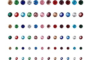 Cheriswelry Multicolored Tiny Glass Gemstones for Jewelry Crafts