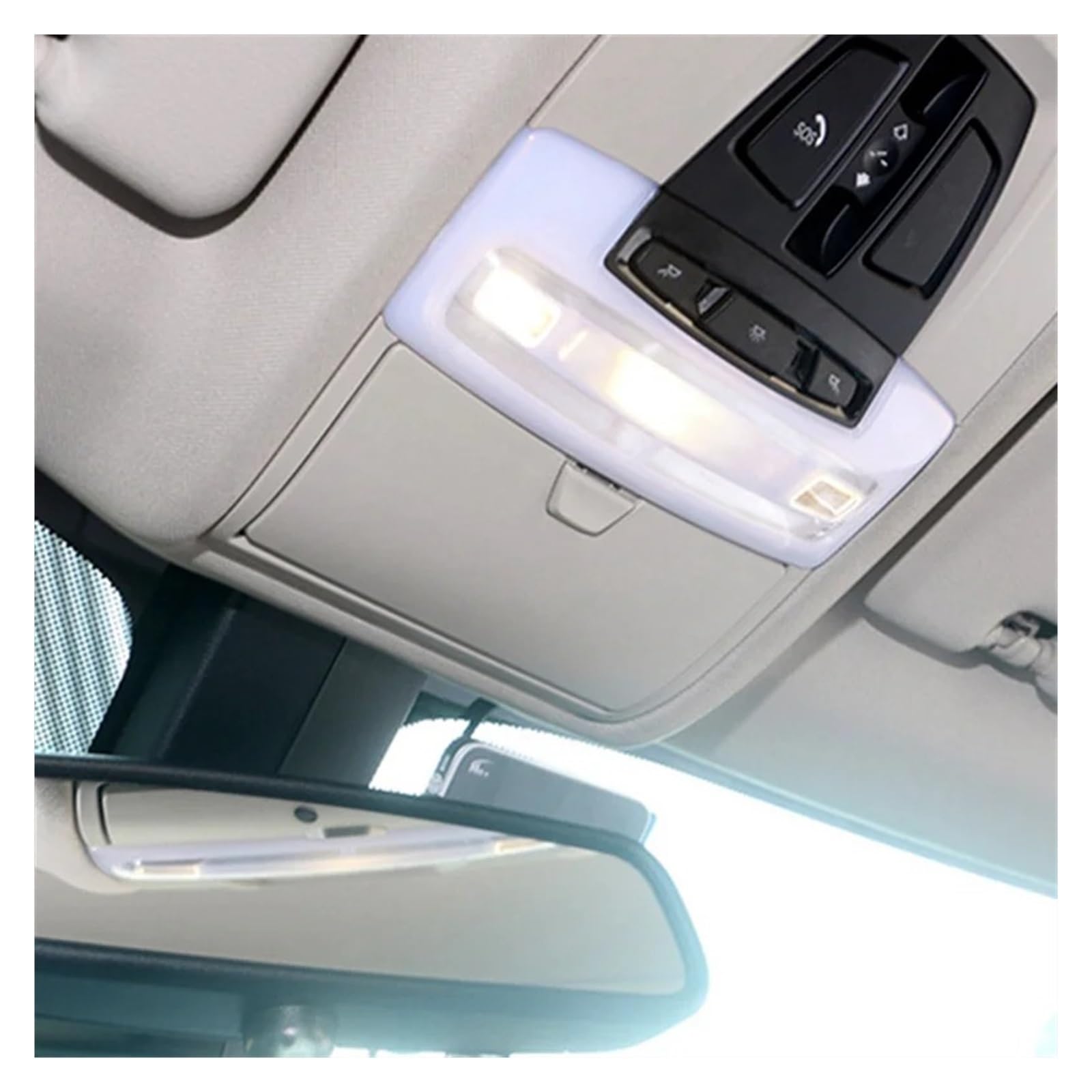 Porta Occhiali per Auto per BMW per X5 per X6 F15 F16 2014-2017 Parti Beige Custodia per Occhiali Speciali Gabbia Scatola Immagazzinaggio Organizzatore