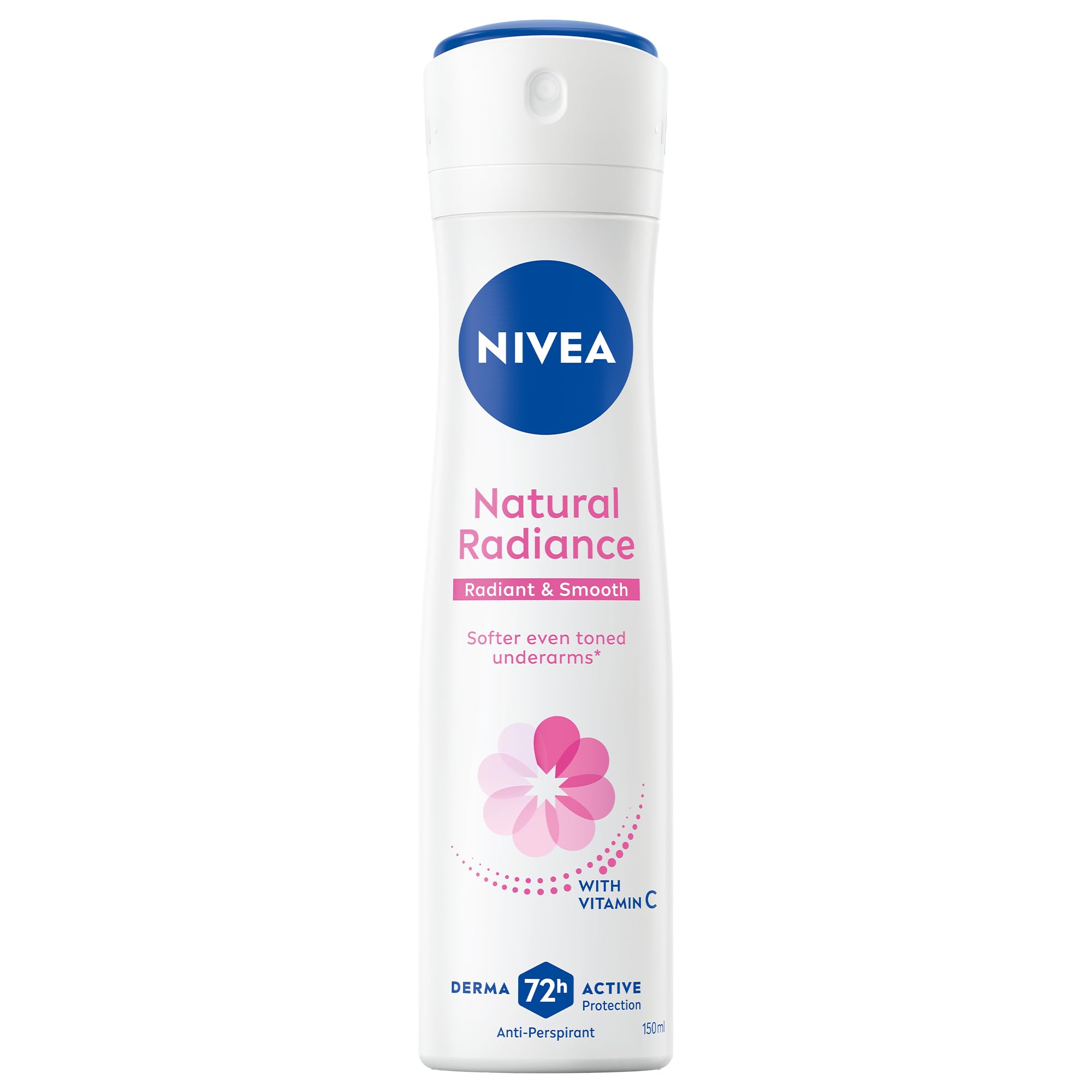 NIVEA Antiperspirant Spray for Women, 48h Protection, Natural Radiance, 150ml