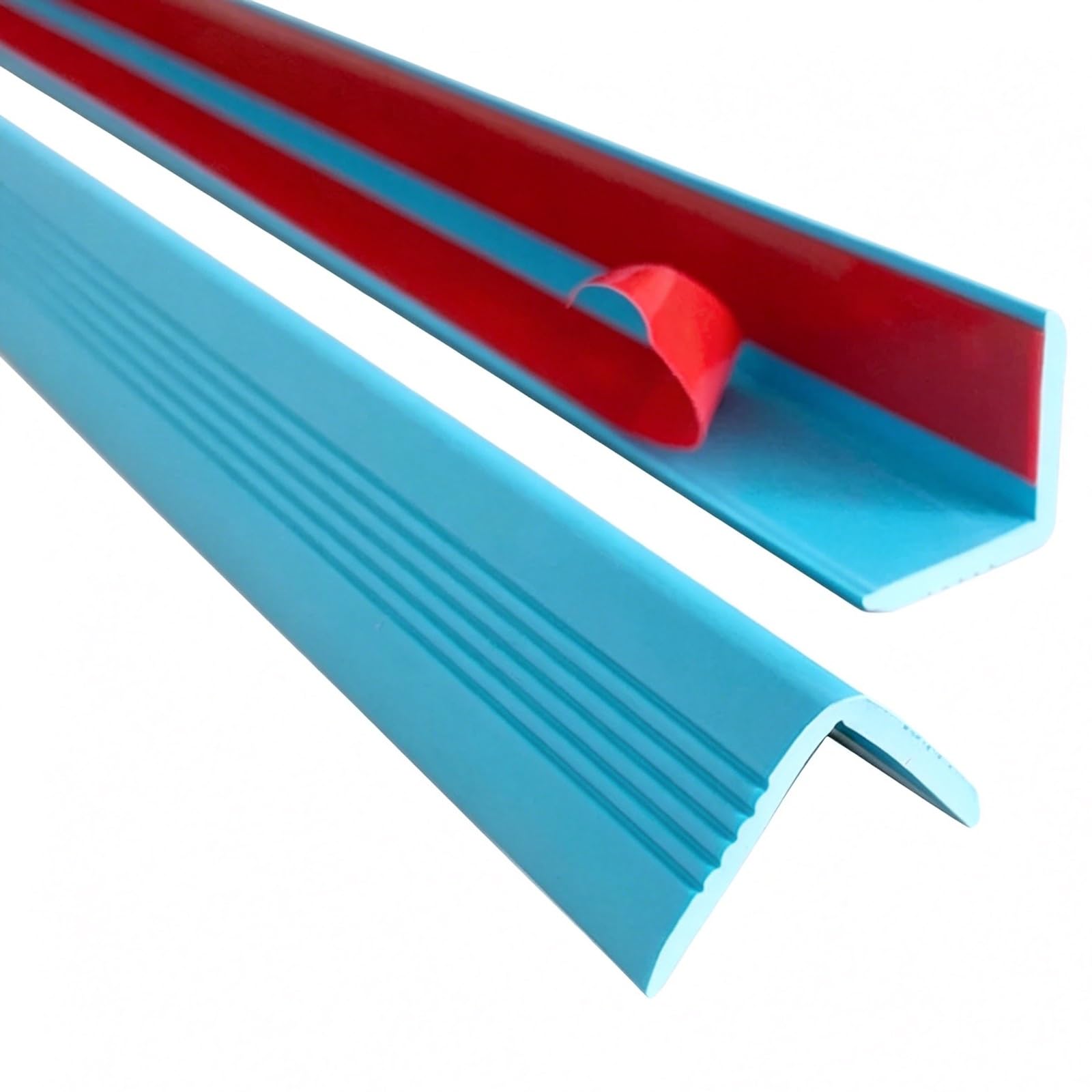 L Shape Wall Corner Protector, PVC, Self Adhesive Backing, Corner Guards, 0.1in W, Self Adhesive, for Table Wall Bed Stair(Blue,1.2m/3.9ft)
