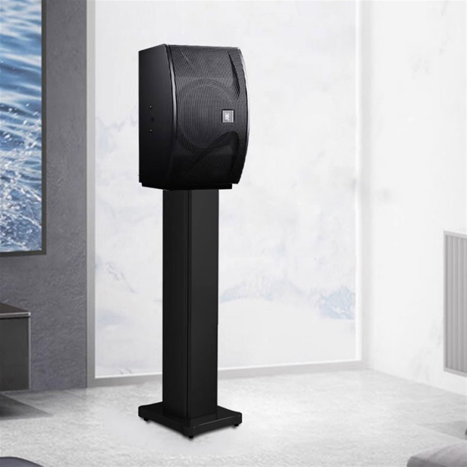 Pie para Altavoz Soporte de Altavoz Profesional trípodes de Audio de Madera for Escenario de Piso de 12~15 Pulgadas Soportes de Altavoz(B,60CM)