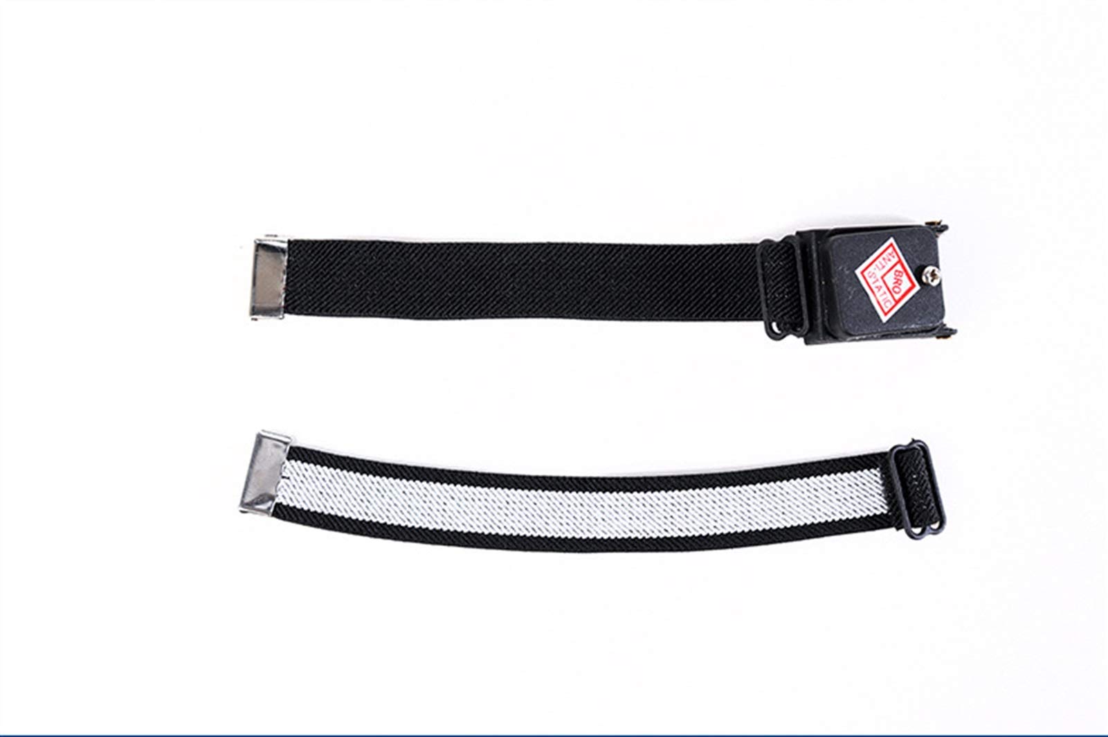 JUNMIN Drahtloses antistatisches Armband PVC Metallschutz Antistatisches Armband (schwarz) (Size : 100PCS)