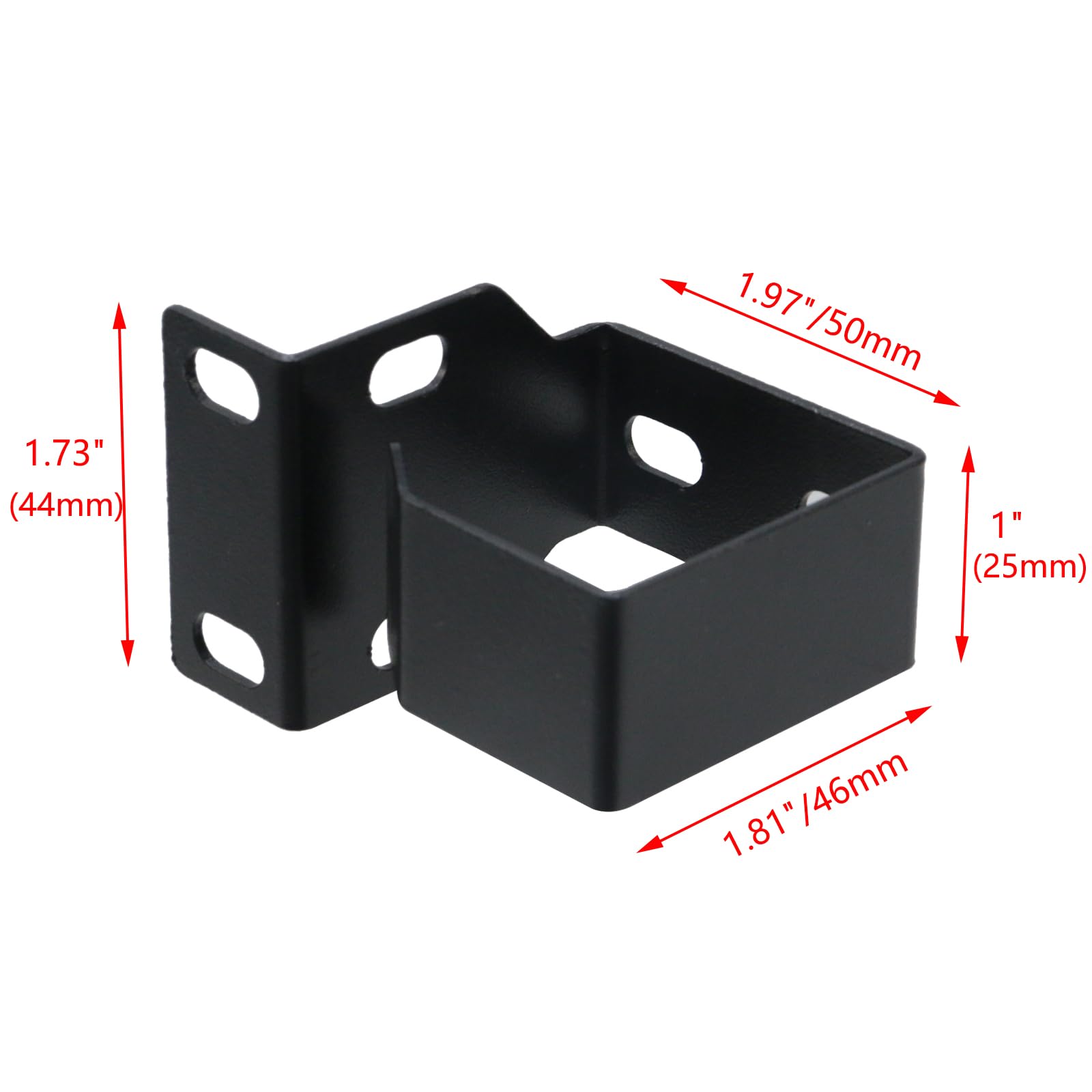 Pastlla 5pcs Vertical Cable Management Wire Organizer Metal Cable Rack Under Desk Server Rack Network Cable Bracket Organizer Hook Mount Set for Patch Cables, Fiber Optic, Power Cords (Black D#)