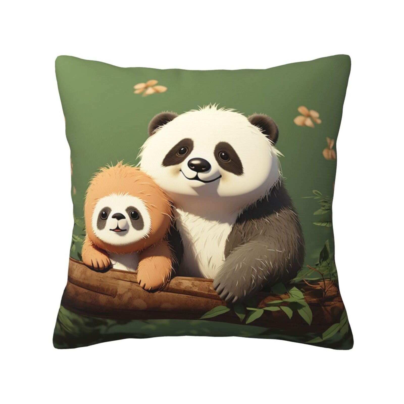 FodPand Cute Animal and Sloth Throw Pillow Covers 18"X18" Super Soft Cozy Pillows Case Morden Decorative Cushion Cover for Sofa Couch Bed Home Decor