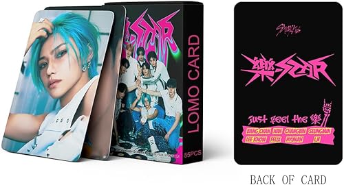 Miniatura 4 de Stray Kids -Star Photocards 55 piezas 2023 8 nuevo álbum Star Lomo Card Set de regalo para fanáticos de SKZ mercancía Kpop para fans Stay Boys