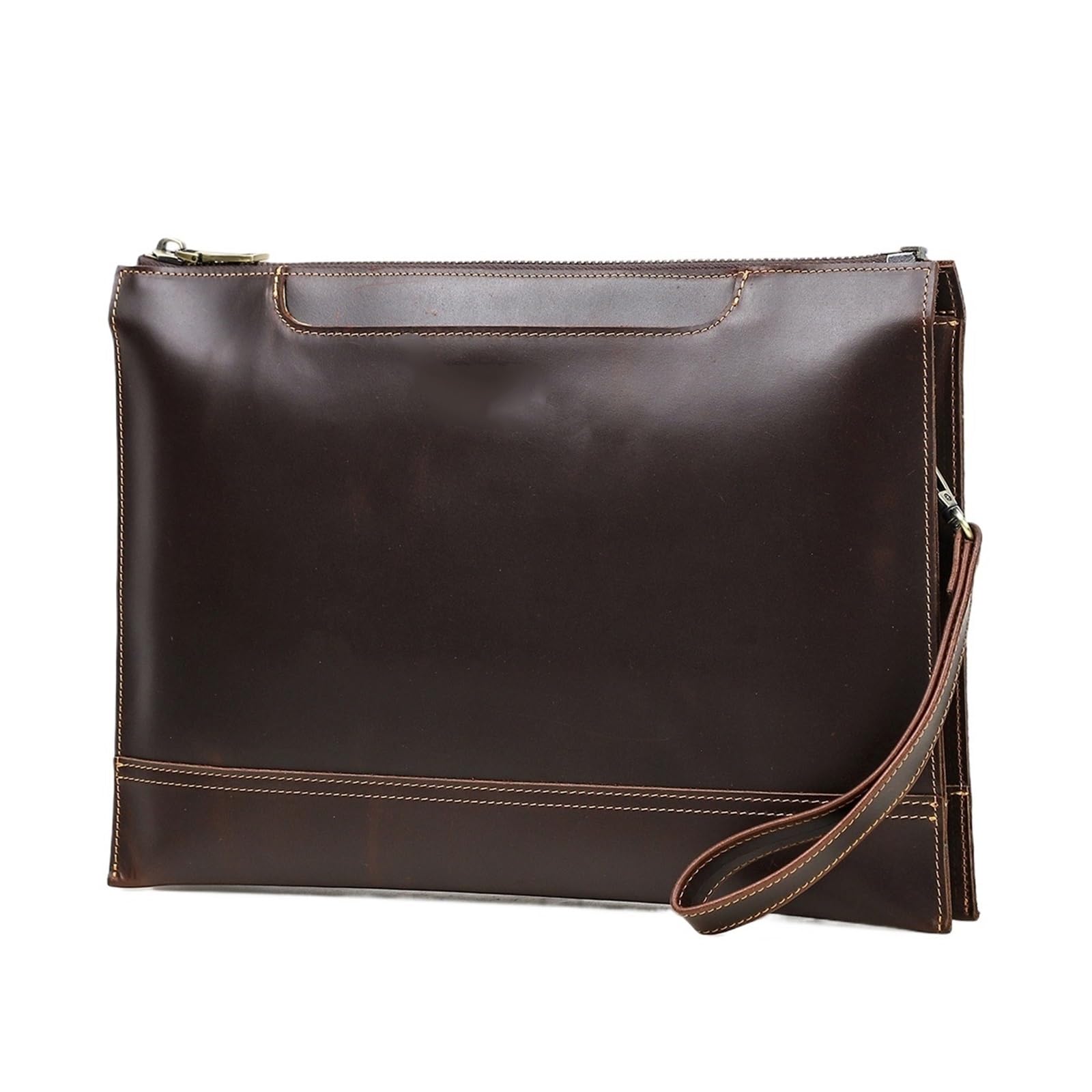 Pochette for laptop in pelle for computer da 14,2 pollici A4 Documenti Organizer Borsa da lavoro for uomo Borsa da lavoro