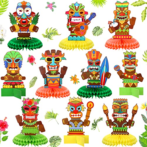 Spakon 10 Pcs Hawaiian Party Decorations Tiki Table Centerpieces - image 1