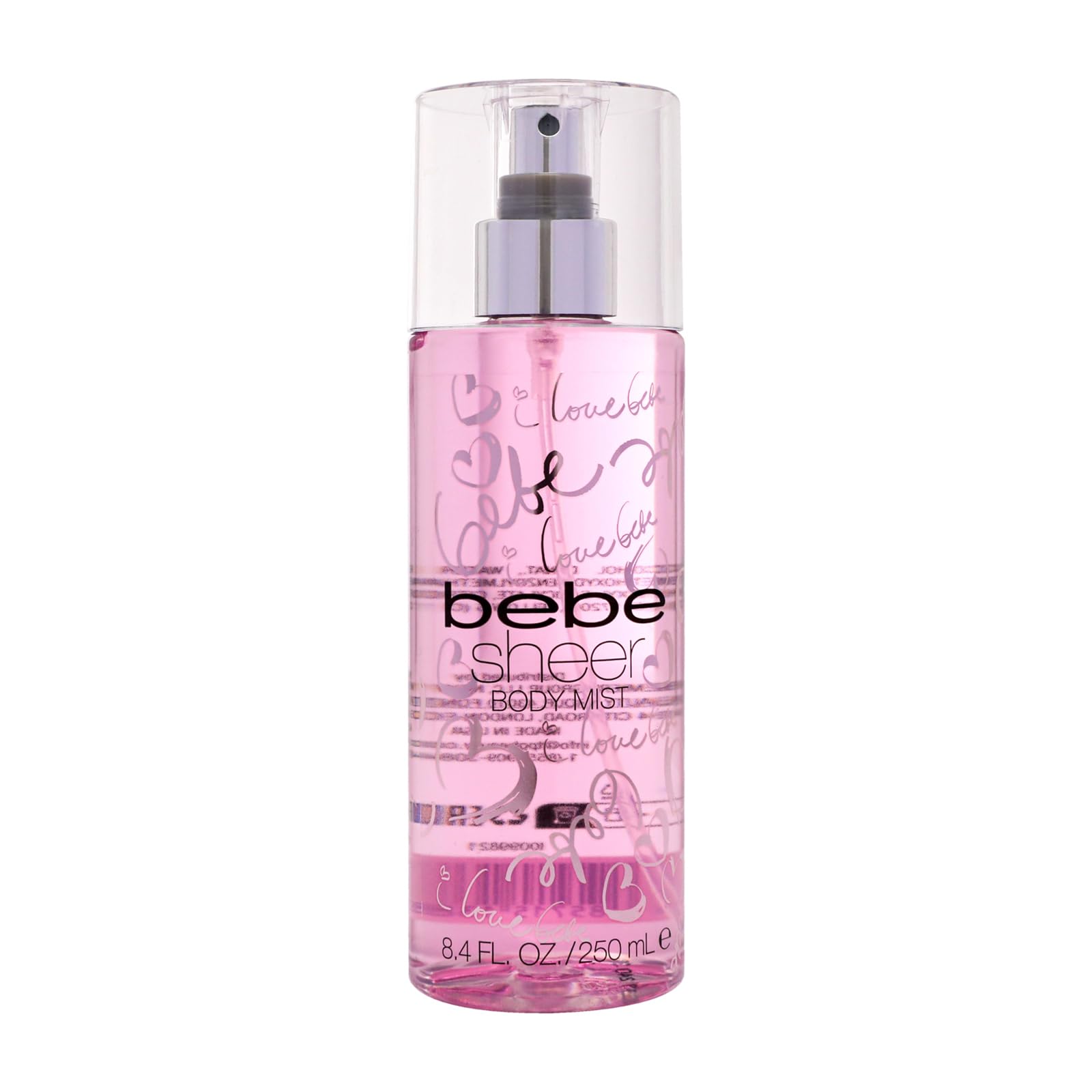 Bebe Sheer Body Mist - Body Spray for Women - Sensual and Flirtatious Womens Fragrance with Citrus Cocktail, Pink Peony and Sandalwood Notes - 8.4 oz