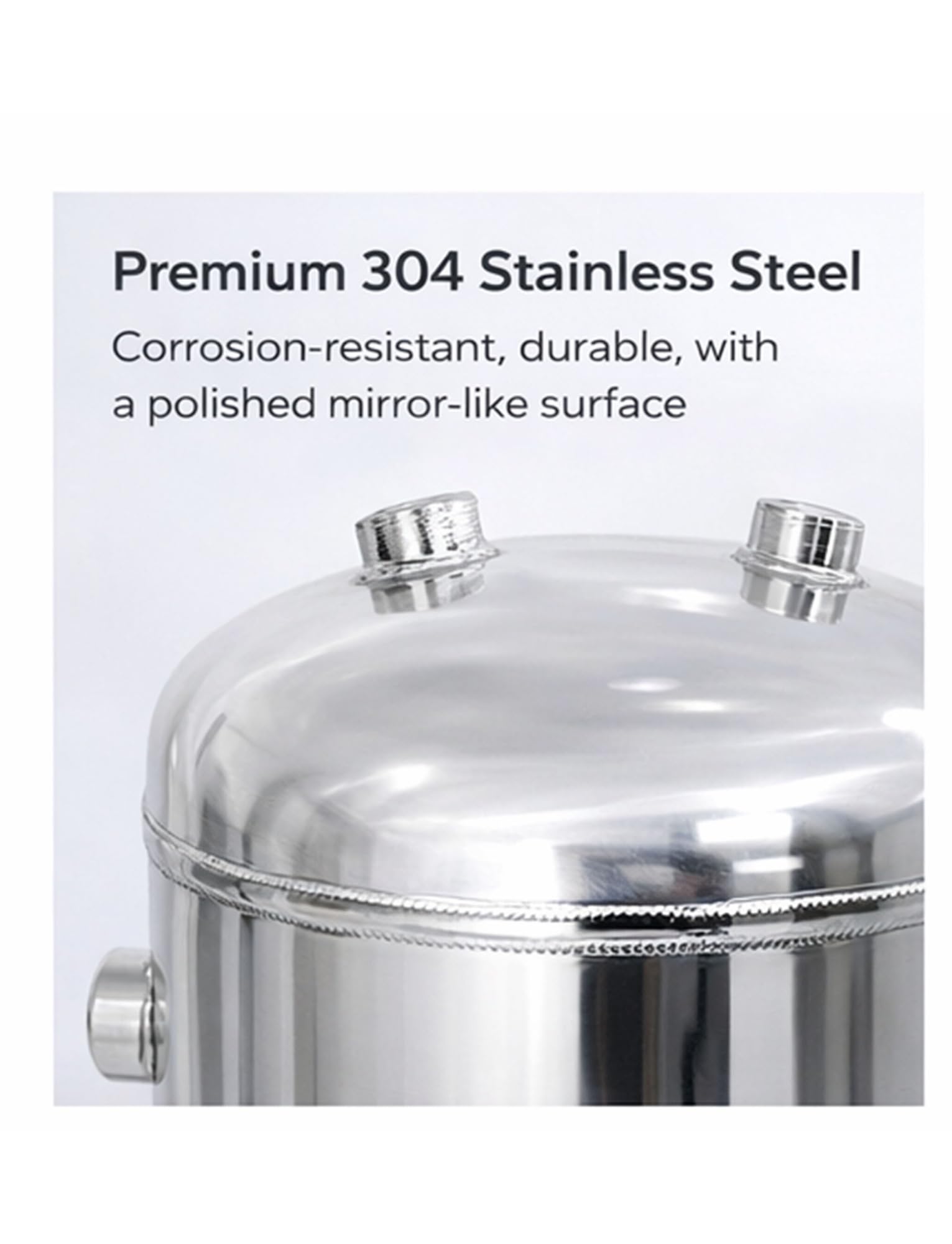 Réservoir récepteur d'air vertical en acier inoxydable avec accessoires d'installation pour air comprimé et tampon sous vide, options de 5 à 30 l disponibles