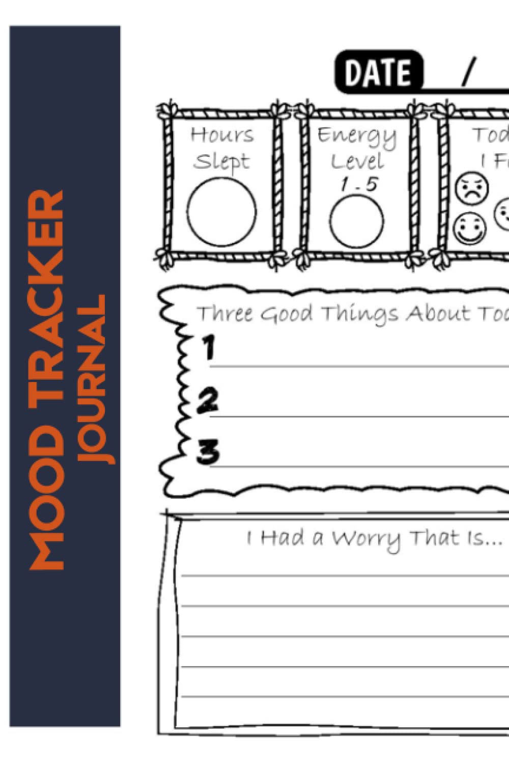 Mood Tracker Journal: Great for Borderline Personality Disorder or Depression | Improve Your Mental Health for men and women