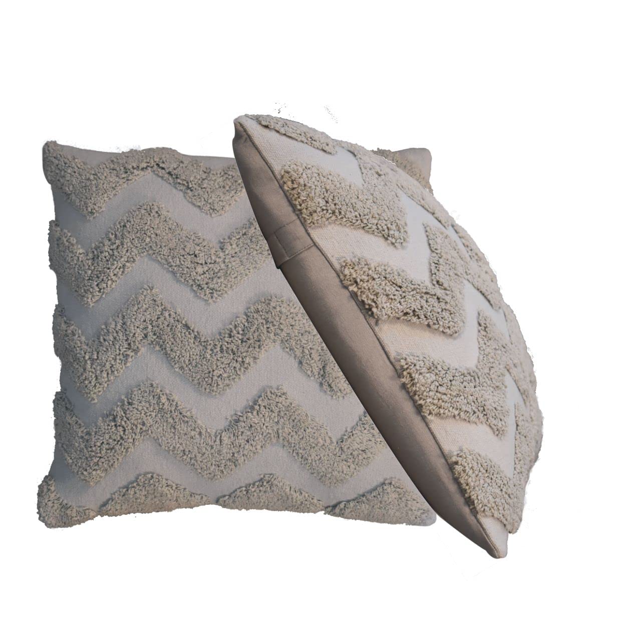 Artisan Furniture Grey Zig-zag Cushion Set of 2