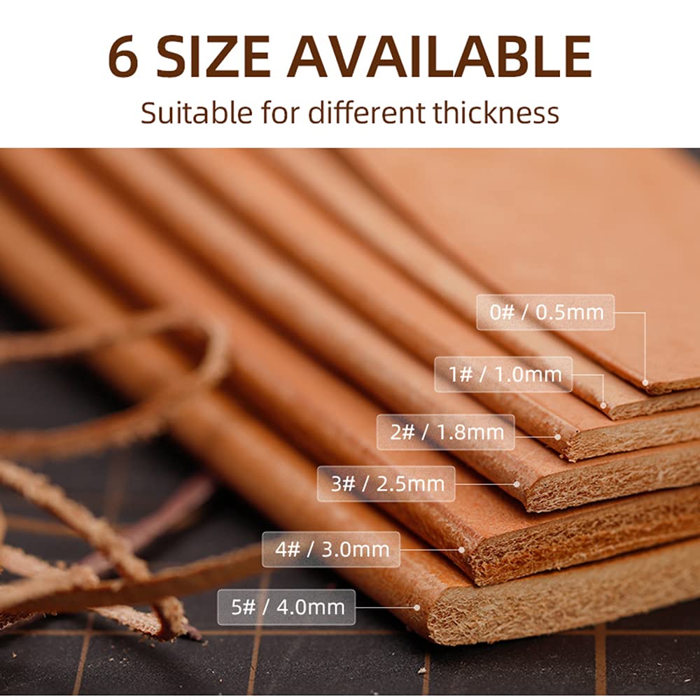 WUTA M390 Die Steel Leather Edge Beveler PRO 0,6 mm 1 PZ Skiving Craft Strumenti di lavoro Cutter Edger Creaser Skiver Forniture Design Professionale Smussatrici In Pelle Kit Manico Ebano
